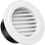 100mm grille de ventilation en plastique aeration ronde avec moustiquaire grille pour int�rieur et ext�rieur ...