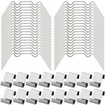 Dolaso ? lot de 100 clips de vitrage pour serre ? 50 pinces w en acier inoxydable ? 50 clips z pour panneaux ...