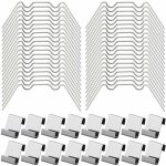 100pcs clips de vitrage pour serre inclure 50type w serre pinces en acier inoxydable et 50 clips de type ...