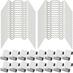 100pcs clips de vitrage pour serre inclure 50type w serre pinces en acier inoxydable et 50 clips de type ...
