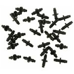 100pcs connecteurs cannel�s 4 / 7 kit de raccords d'irrigation raccords cannel�s droits pour syst�me ...
