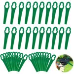 100pcs lames en plastique de rechange pour coupe bordure lame de tondeuse à gazon lames pour débroussailleuse ... 100pcs lames en plastique de rechange pour coupe bordure lame de tondeuse à gazon lames pour débroussailleuse ...