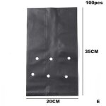 100pcs pe sacs de p�pini�re en plastique plant semis sacs de culture pots avec trous respirants pour ...