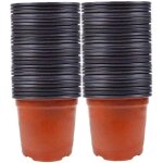 100pcs semences pots nursery plantes en plastique petits pots de fleurs pot nursery pots en plastique ...