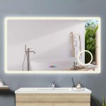 Acezanble - 100x60cm miroir salle de bain avec clairag + miroir mural cosmtique lumineux + 3couleurs ...
