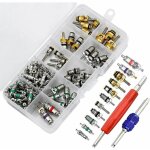 102pcs noyau de valve de climatisation, r134a noyaux de tige de soupape de climatisation automobile avec ...