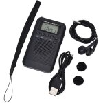 103x60x15mm)radio portable mini radio de poche avec haut - parleur fm / am num�rique st�r�o dsp r�cepteur ...