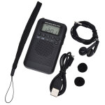 103x60x15mm)radio portable mini radio de poche avec haut - parleur fm / am numrique stro dsp rcepteur ...