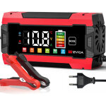 10a chargeur de batterie voiture, 12v 10a lifepo4 chargeur batterie pour moto avec r�paration automatis�e, ...