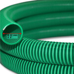 Wiltec tuyau d'aspiration vert ? 10 m /  50 mm (2 ) ? avec spirale de renforcement ? tube  pression ...