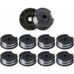 10pcs bobines de fil de rechange pour dbroussailleuses double ligne, longueur de 6 m x 1, 6 mm, convient ...