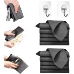 10pcs chiffon de nettoyage magique �paissi, chiffon en microfibre, chiffon de nettoyage ultra absorbant ...