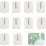 Aougo - 10pcs crochets autocollants, crochets adh�sifs, supports pour tringles, tringle sans percage ...