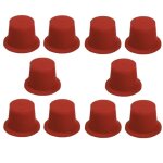 10x bouchon anti - poussi�re bouchon d'obturation en plastique rouge embout raccord capuchon protection ...