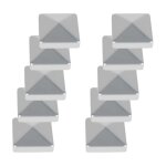Einfeben 10x capuchon de poteau large gamme d'applications clture de protection chapeau pyramide pour ...