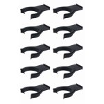 10x clip de plinthe avec base  tenon en plastique noir  34mm pied meuble cuisine salle de bain fixation ...