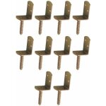10x equerre de fixation connecteur de palissade en l acier zingu avec vis m8 x 40mm  visser support ...