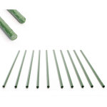 Toboli - lot de 10x tuteurs plantes ? ø 11 x 900 mm ? en vert ? en métal ? support de légumes fleurs ... Toboli - lot de 10x tuteurs plantes ? ø 11 x 900 mm ? en vert ? en métal ? support de légumes fleurs ...