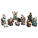 Lot de 11 santons crche 9cm multicolore - paris prix