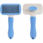 1118. 7cm brosse chiens chats, autonettoyante brosse poils morts pour chat chien, enl�vement efficace ...