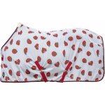 115 cm, 1230 bianco e rosso: couverture anti - mouches mod�le coccinelle avec rembourrage au garrot et ...
