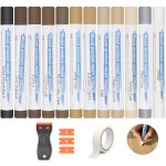 12 couleurs kit reparation parquet , kit reparation carrelage pour sol avec grattoir, r�parateur de rayures ...