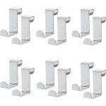 12 crochets en z crochet en acier inoxydable crochets de garde robe crochets suspension de porte au dessus ...