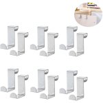 12 crochets en z crochet en acier inoxydable crochets de garde robe crochets suspension de porte au dessus ...