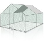 Einfeben - 12 m enclos poulailler parc grillag 4x3 m acier galvanis