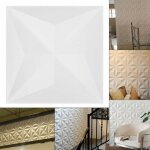 Senderpick - 12 panneaux muraux 3d en pvc pour l'artisanat, autocollants muraux carrs, dcoration murale ...