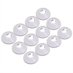 12 pcs cache tuyau, cache tuyau plomberie collier radiateur, manchon radiateur pour tuyau rosace ronde ...