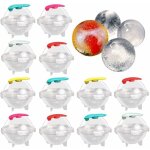 12 pices ensemble de moules ice ball cube forme pour glaons gants ronds pour whisky, cocktails, jus, ...