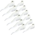 12 pièces ornement cardinal (colombes blanches, 5, 1 pouces)avec clip sur plume oiseau colombe artificiel ... 12 pièces ornement cardinal (colombes blanches, 5, 1 pouces)avec clip sur plume oiseau colombe artificiel ...