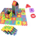 (12 x 12 cm) puzzle tapis mousse b�b�, 36 pi�ces, tapis de jeu pour enfants, en eva antid�rapant, non ...