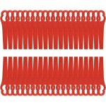 120 pcs lame coupe bordure tondeuse à gazon rouge lames en plastique de rechange 8, 5cm tondeuse à gazon ... 120 pcs lame coupe bordure tondeuse à gazon rouge lames en plastique de rechange 8, 5cm tondeuse à gazon ...