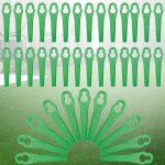 120 pices lames de rechange pour coupe bordure, tondeuse  gazon en plastique lames, lames de coupe ...