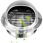120mm grille d'a�ration ronde grille ventilation hotte, bouchon rond en acier inoxydable 304 avec / maille ...