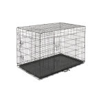 125cm pet kennel chat chien pliant caisse en acier animal playpen fil m�tal - soges