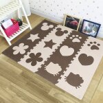 12pcs couleur caf bb mignon mousse eva puzzle tapis ramper jouet jeux