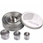 12pcs emporte piece rond cercle patisserie emporte pices cuisine pour biscuits ptes  sucre gteaux ...