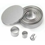 12pcs emporte piece rond cercle patisserie emporte pi�ces cuisine pour biscuits p�tes � sucre g�teaux ...
