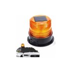 12v solaire / usb voyant d'avertissement led gyrophare aimant voyant clignotant pour voiture auto camion ...