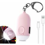 130 db alarme personnelle d'urgence, rechargeable alarme de s�curit� avec led lampe de poche torche alarme ...