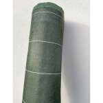 Zenlys - 130g / m2 toile bache de paillage vert tisse anti - mauvaises herbes largeur 2, 07m longueur ...