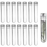 14 plastic test tubes transparent test tube with screw cap 40ml - crea