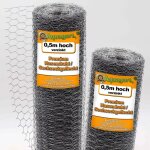 140 m grillage à maille hexagonale, grillage de poulailler, grillage pour enclos à lapins 50 cm 25mm ... 140 m grillage à maille hexagonale, grillage de poulailler, grillage pour enclos à lapins 50 cm 25mm ...