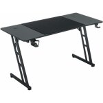 140x60cm table de jeu noire bureau plateau en fibre de carbone table d'ordinateur gamer table pc ergonomique ...
