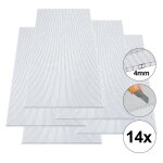 14x plaque alvolaire double plaque alvolaire universelle 4mm plaques de remplacement