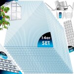 14x polycarbonate alvéolaire 4mm 10 25 m² plaque double paroi - 1210x605 50x agrafes + 50x z - clips ... 14x polycarbonate alvéolaire 4mm 10 25 m² plaque double paroi - 1210x605 50x agrafes + 50x z - clips ...