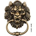 15. 8cm heurtoir de porte � t�te de tigre design antique bronze remplacement pour porte d'entr�e